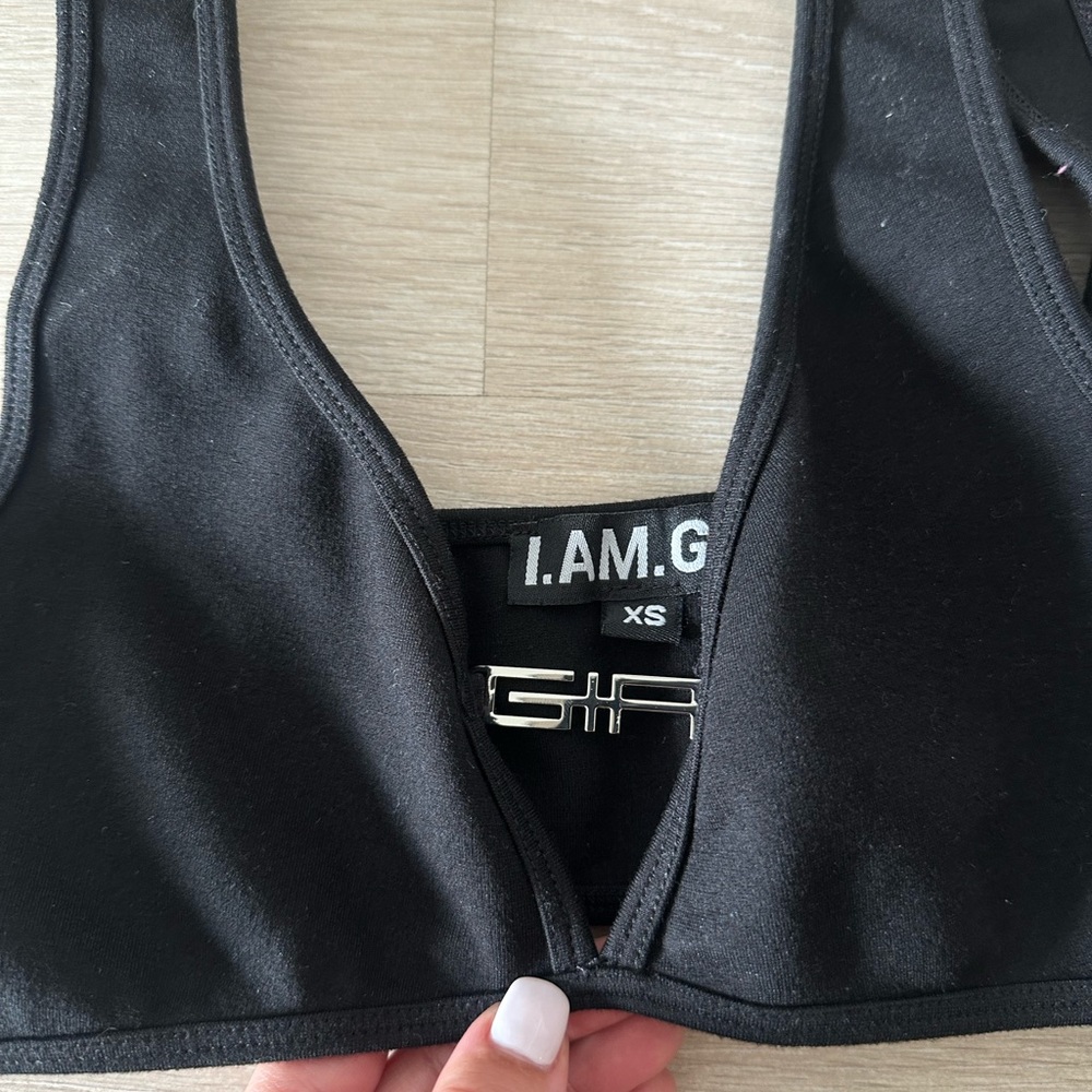 I.AM.GIA Black Sports Bra Intimates & Sleepwear - Picture 3 of 4